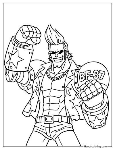 Cyborg Franky Strong Pose