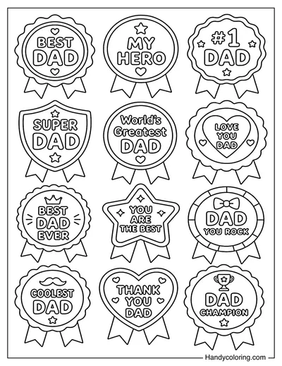 Dad Appreciation Badge