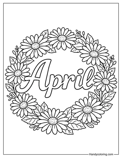 Daisy April Coloring Page
