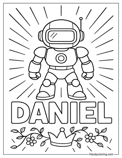 Daniel Name Coloring Page