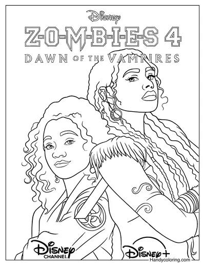 Dawn of the Vampires Coloring Page