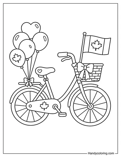 Decorated Bicycle for Canada Day Parade