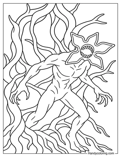 Demogorgon Surrounded by Vines