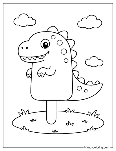 Dinosaur Popsicle