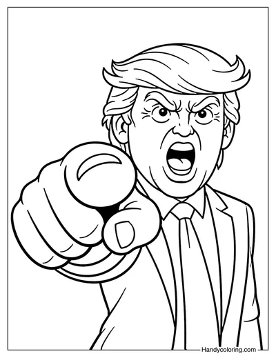 Donald Trump Color Page