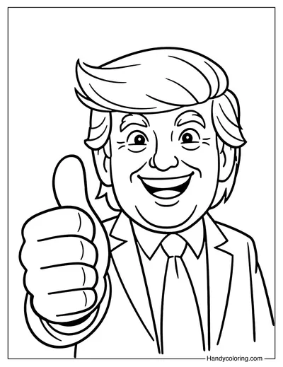 Donald Trump Coloring Sheet