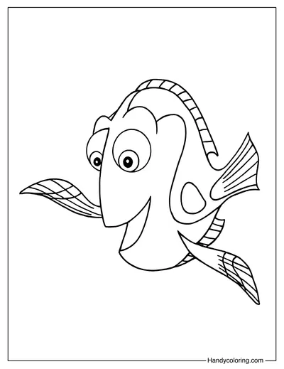 Dory Coloring Page