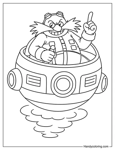 Dr Eggman in Eggmobile