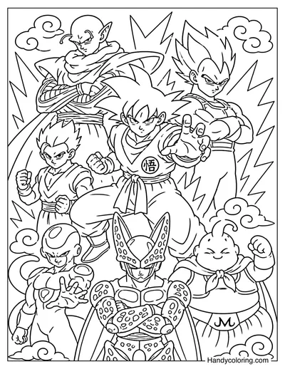 Dragon Ball Heroes and Villains Poster