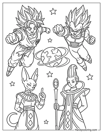 Dragon Ball Super Gods and Saiyans