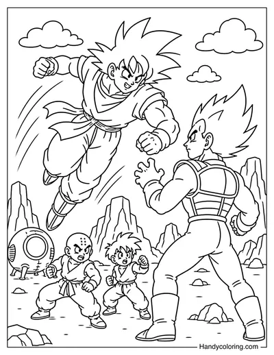 Dragon Ball Z Saiyan Saga Battle