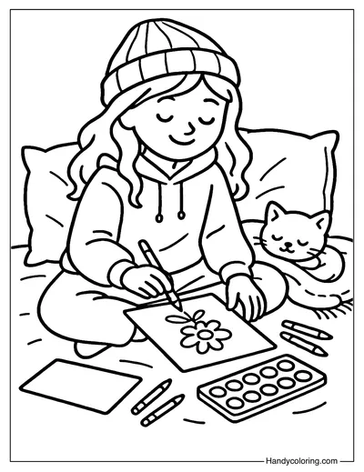 Drawing Joy Coloring Page