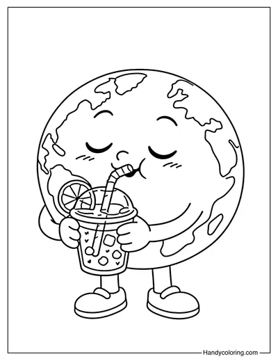 Earth Drinking Juice