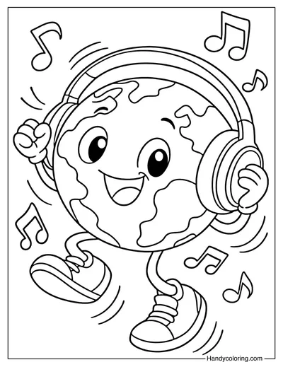 Earth Listening to Music
