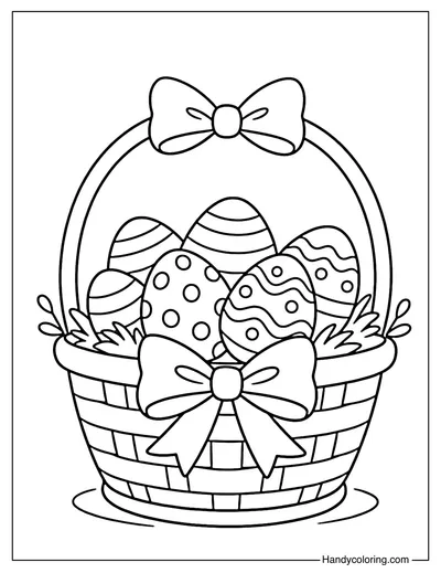 Easter Basket with Bow