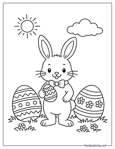 Easter Bunny and Sun