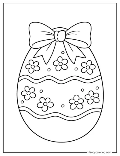 Easter Egg and Bow for Kids
