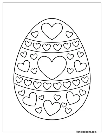 Easter Egg with Heart