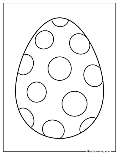 Easter Egg with Polka Dot