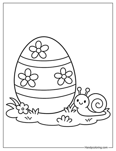 Easter Egg with Snail