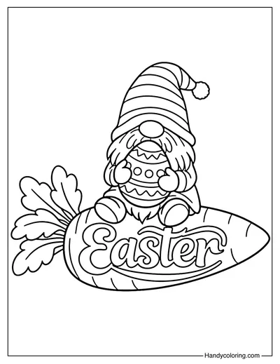 Easter Gnome with Carrot