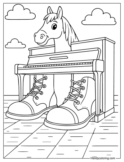 Ecco Cavallo Virtuoso Coloring Page
