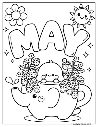 Elephant-shaped Plant Pot with May