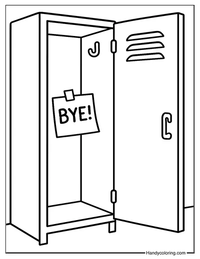 Empty Locker Goodbye Page