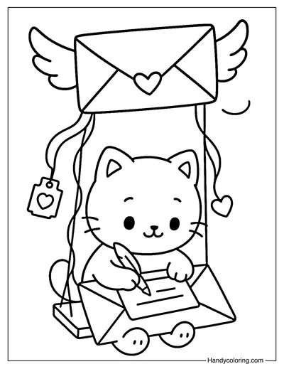 Envelope Swing Coloring Page