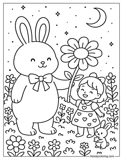 Fairy Bloom Coloring Page