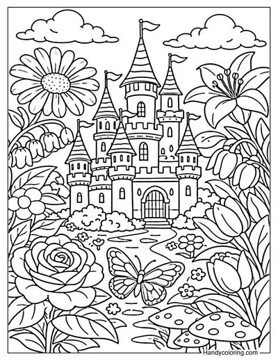 Fairytale Castle with Magical Garden