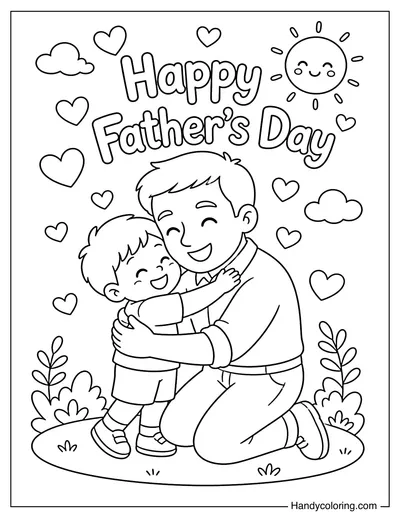 Father's Day Hug Scene