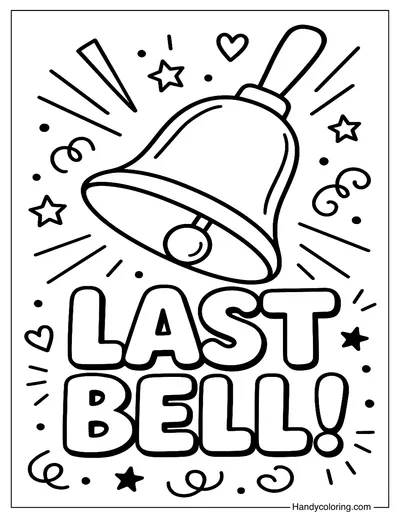 Final Bell Rings Coloring Page