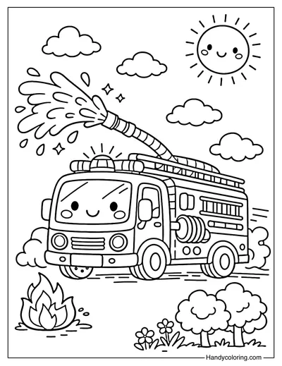 Fire Truck in Action
