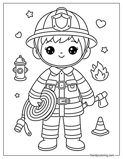 Firefighter Standing Pose