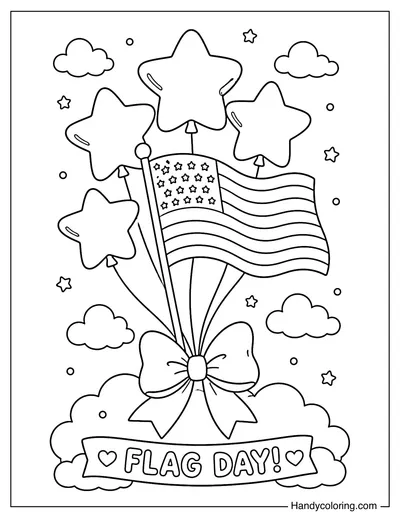 Flag Day Balloon Bouquet