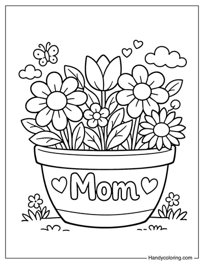 Flower Pot Gift for Mom