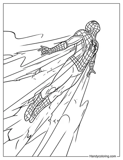 Flying Spider-Man Action