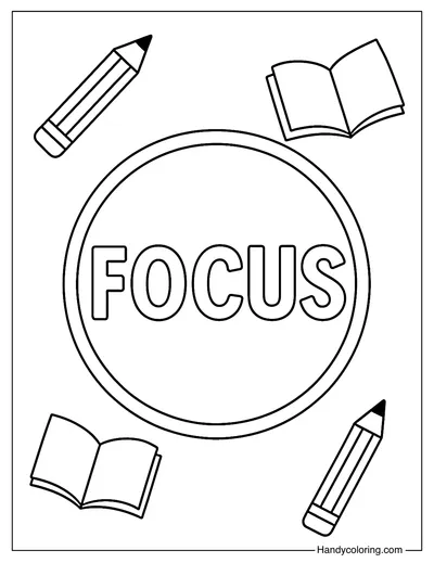 Focus Coloring Page Free