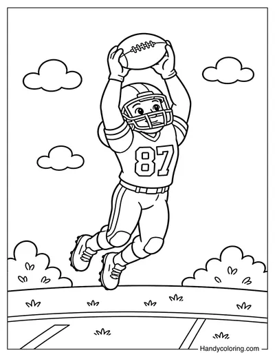 Football Catch with High Jump
