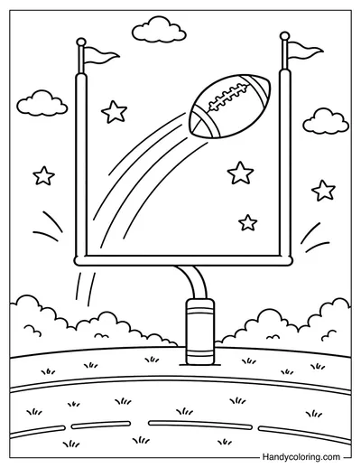 Football Goal Post Kick