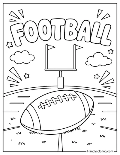 Football on Field