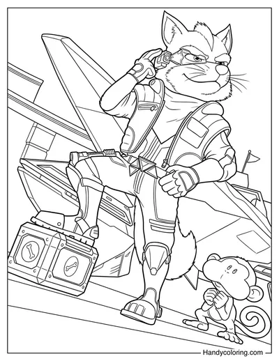 Fox McCloud Ready for Action