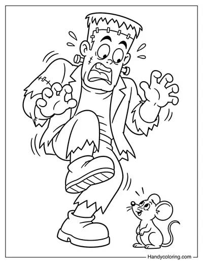 Frankenstein Afraid of a Tiny Mouse