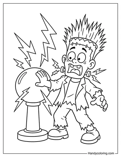 Frankenstein Getting a Static Shock