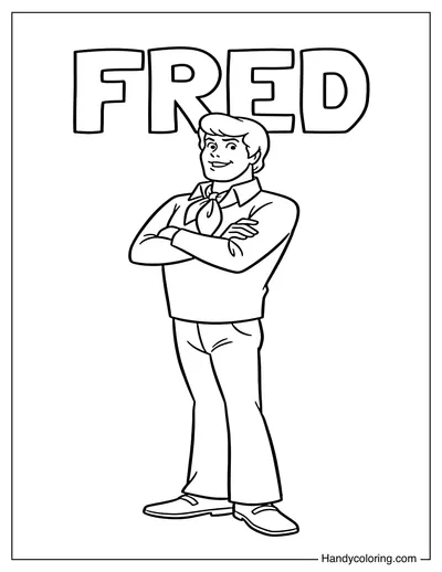 Fred Standing Confidently with Crossed Arms