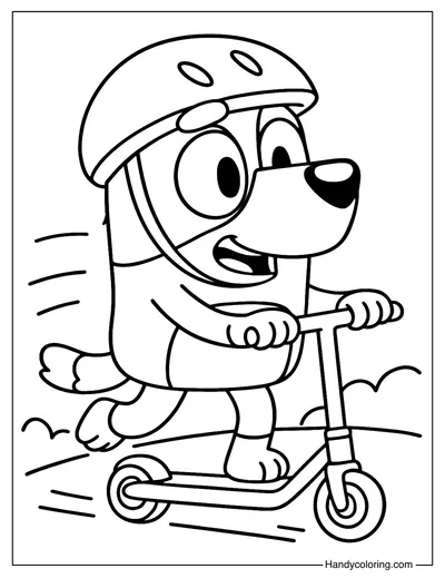 Free Bluey Coloring Page
