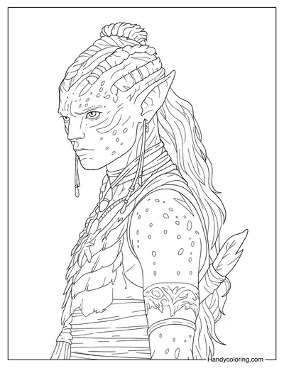 Free Coloring Avatar 3 Fire and Ash