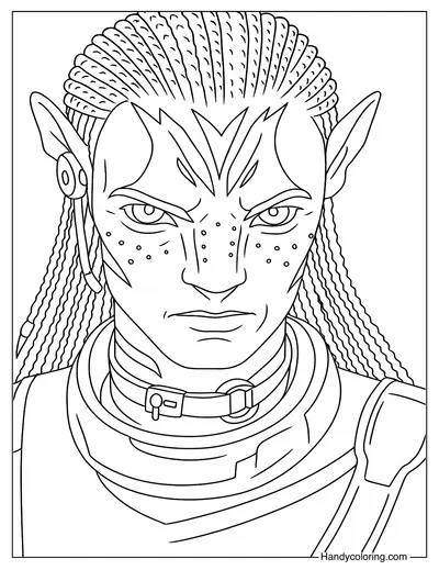 Free Coloring Page Avatar 3 Fire and Ash