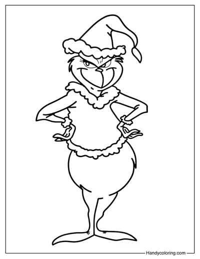 Free Grinch Coloring Page